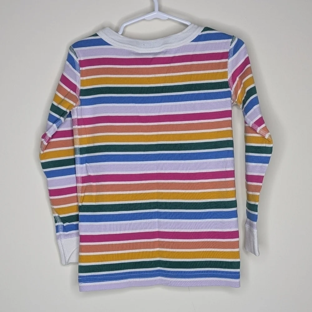 Hanna Andersson Rainbow Long PJ Pajama Set 100 4